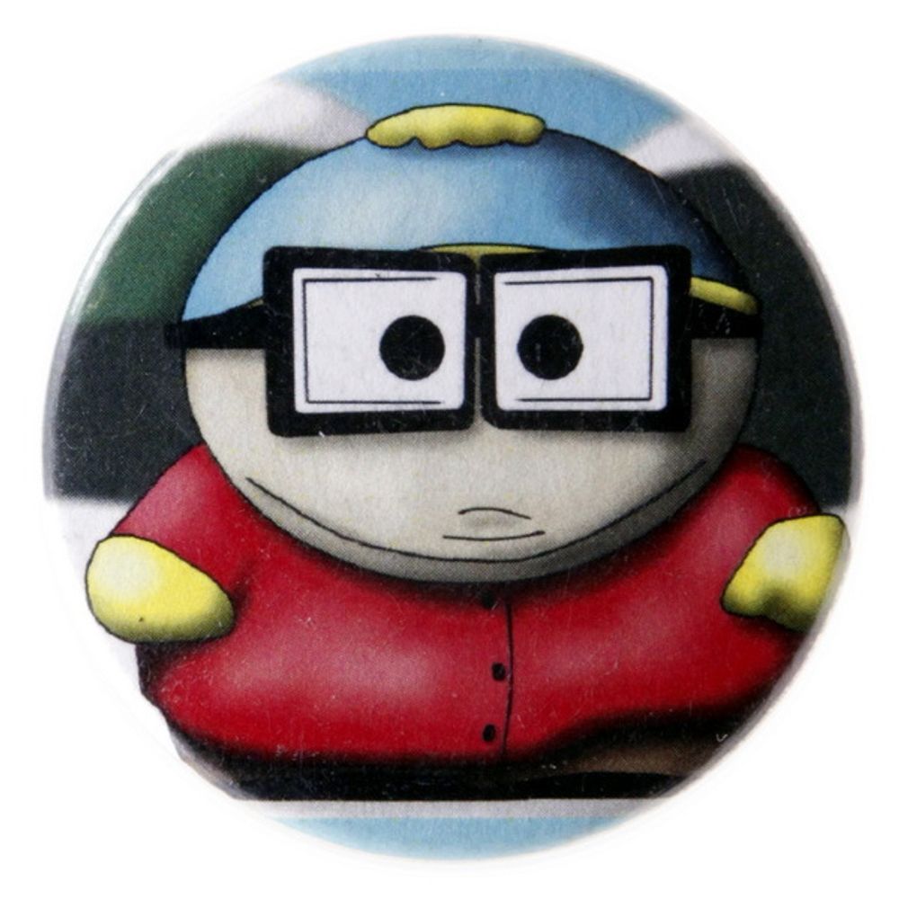 Значок South park ( Eric Cartman в очках )