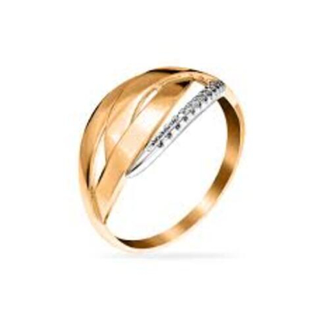 Кольцо из золота с фианитами