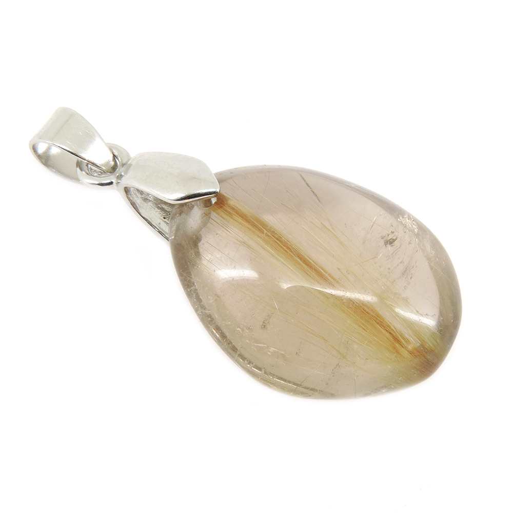 Кулон "Венера" дымчатый кварц- волосатик