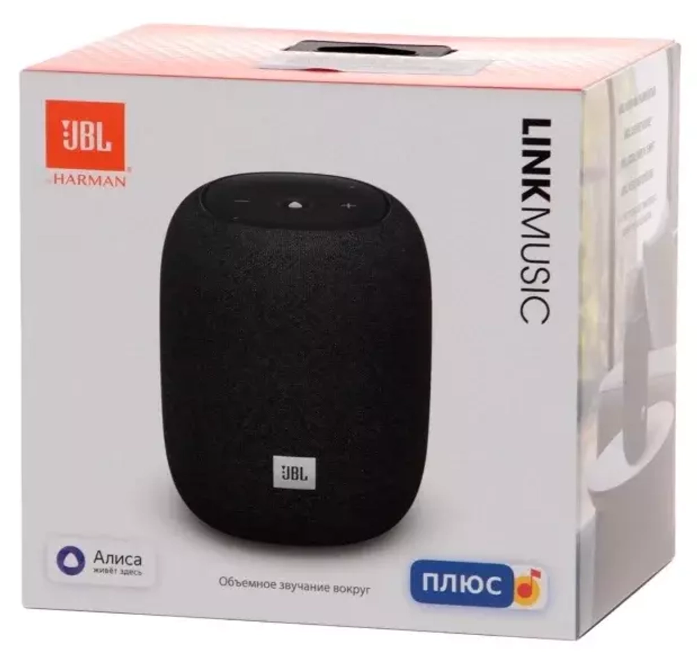 Портативная акустика JBL Link Music Yandex с Алисой, черный