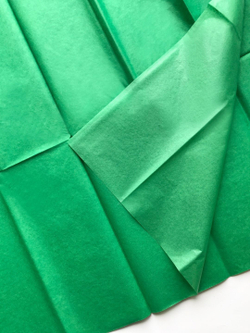 Бумага тишью 50 х 66 см (10 листов), зелёная