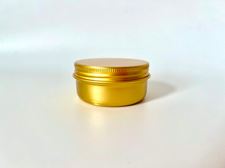 Баночка алюминиевая 50 мл золото