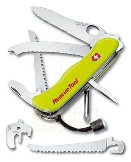 Нож многофункциональный Victorinox Rescue Tool 111 мм, Yellow