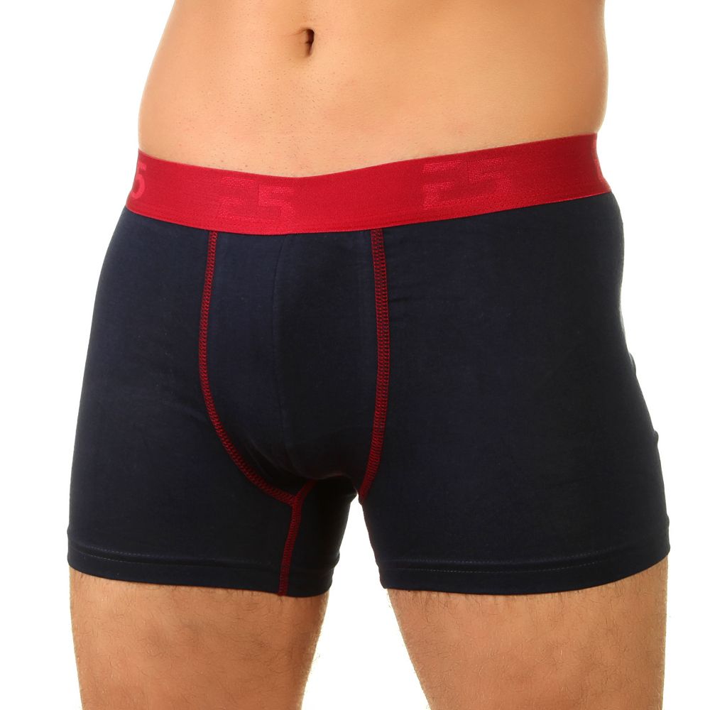 Мужские трусы боксеры темно-синие E5 Underwear  CLASSIC BOXER SHORT