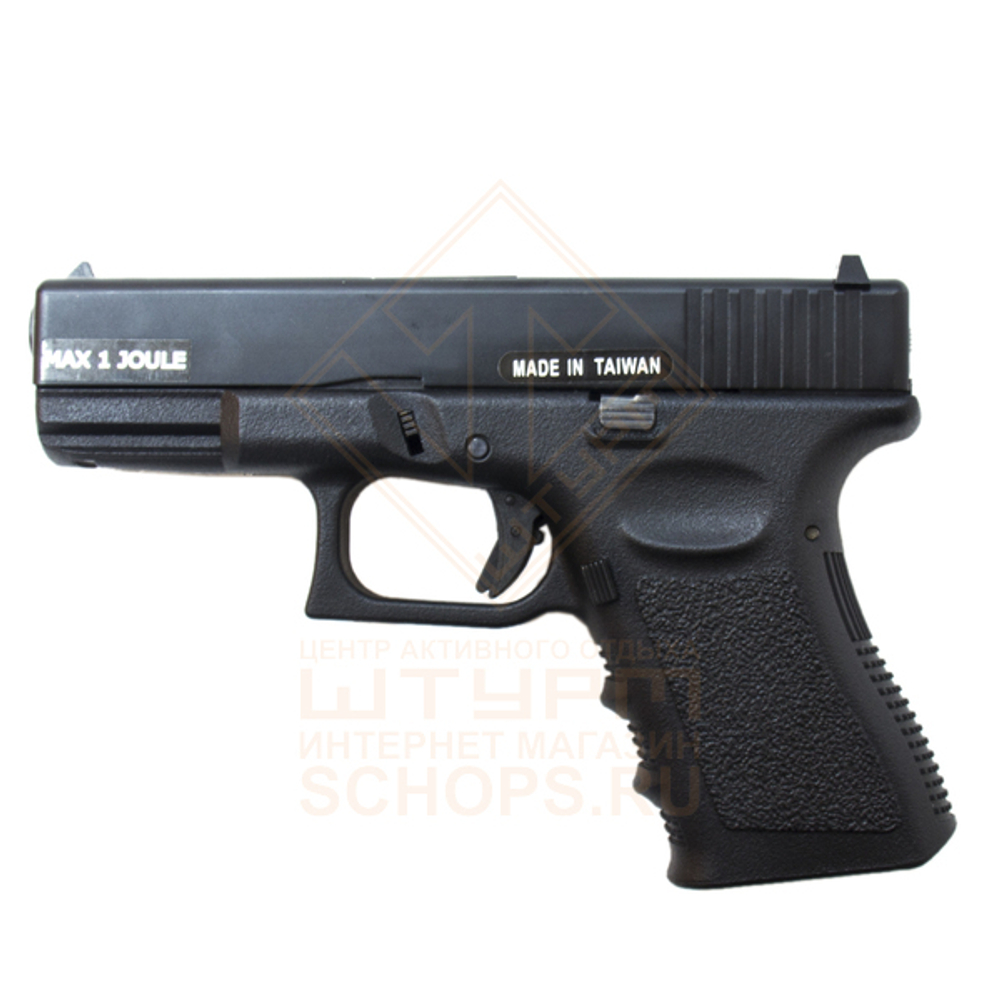 Модель пистолета ASG Glock G19 Metal Slide, Black