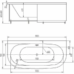 Ванна Aquatek Морфей 190х90 MOR190-0000059 белая