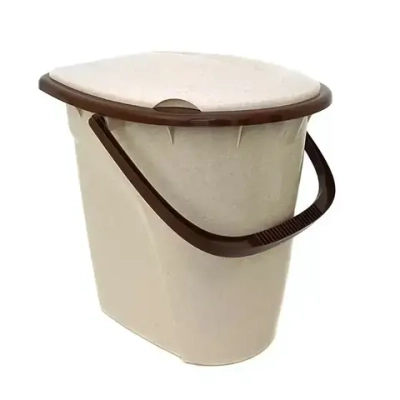 Ведро-туалет 24л. Беж.мрамор 0,38,35х0,43м