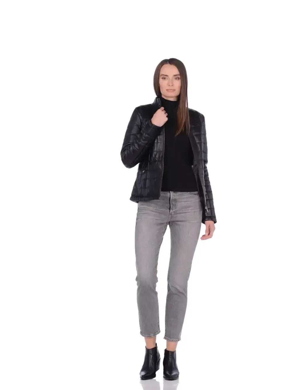 Женская кожаная куртка/натуральная кожа/Турция