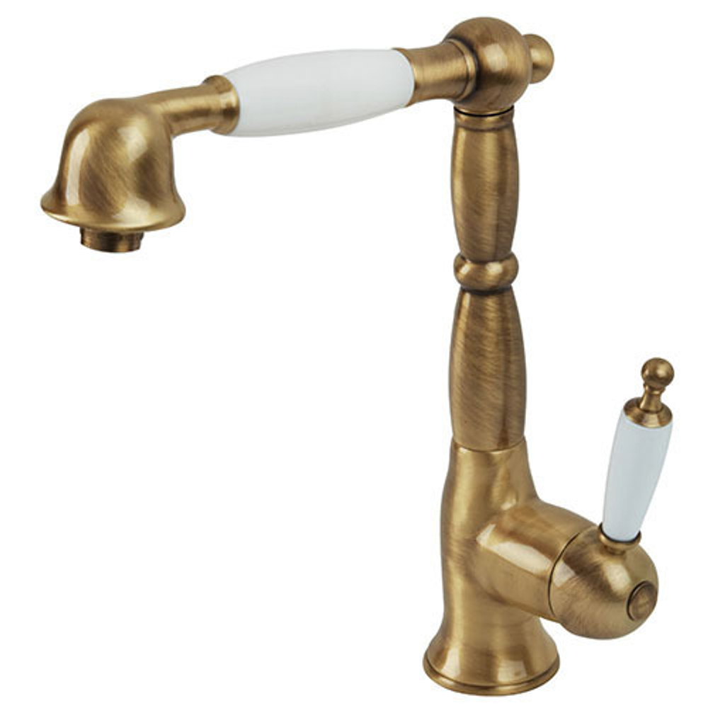 Смеситель для кухни с выдвижным изливом Migliore Oxford ML.CUC-6388.BI.BR бронза