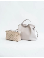 Сумка мешок через плечо средняя натуральная кожа