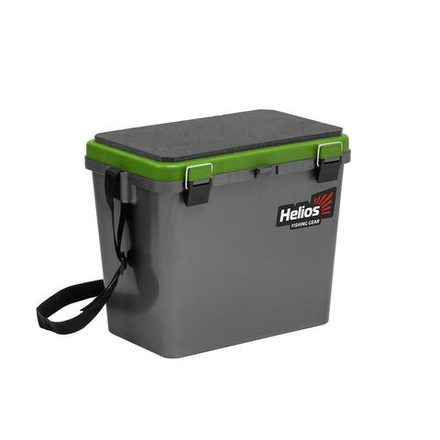 Ящик рыболовный зимний односекционный серый/салатовый (HS-IB-19-GG-1) Helios