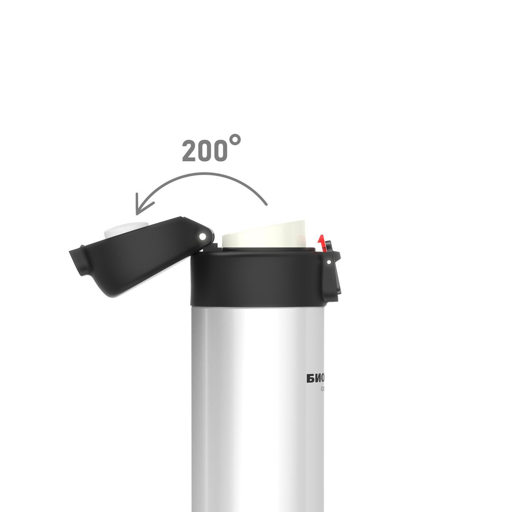 Термокружка Biostal Crosstown (0,42 литра), белая