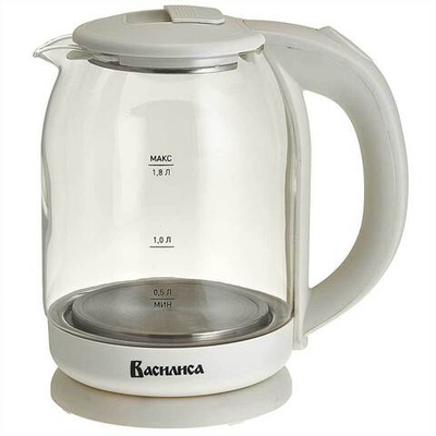 Чайник электрический 1500 Вт, 1,8 л ВАСИЛИСА ВА-1035 белый
