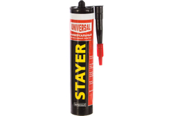 Универсальный герметик STAYER 260 мл, прозрачный, силиконовый (41213-2)
