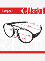 Поляризационные очки Alaskan AG33-07 Campbell grey-red revo для водителя, рыбака, спортсменов