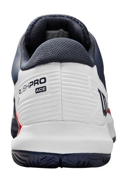 Мужские кроссовки теннисные Wilson Rush Pro Ace Clay - navy blazer/white/wilson red