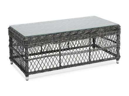 "Гранд Латте" стол журнальный из искусственного ротанга, цвет графит