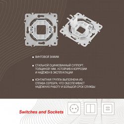 Розетка для вывод кабеля без рамки Arte Milano am-202 202.49-1.silver