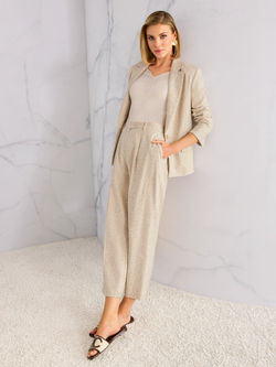 Брюки из вискозы и льна