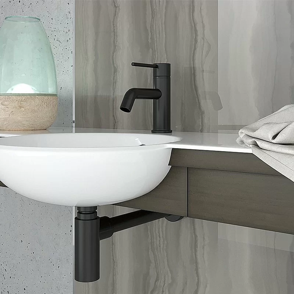Смеситель для раковины PAINI Cox 78PZ211LBL черный матовый