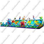 Коммерческий батут "Звериный городок" 24*15*6 м