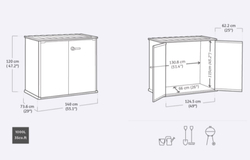 Уличный ящик пластиковый Keter Cortina Bella 1000 л