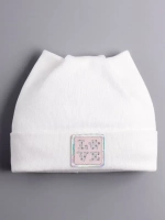 Шапка с ушками трикотажная осенняя