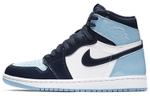 Кроссовки Jordan Air Jordan 1 Retro High Blue Chill 2019 (Женская размерная сетка)