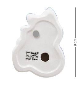 ГЛ- 926 Магнит «Кот-кефир» (Гжельский фарфор)