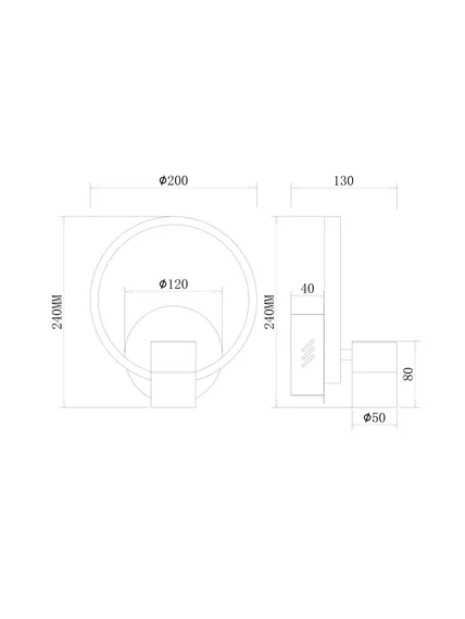 Настенный светильник (бра) FR6074WL-L12GB Тумблер / Tumbler 12;10 Вт LED Freya fr6074wl-l12gb