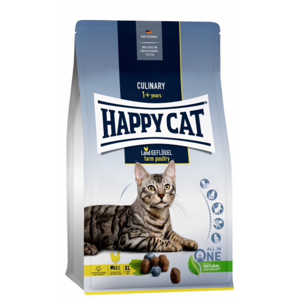 Happy Cat Culinary XL - корм для кошек крупных пород "Домашняя Птица "