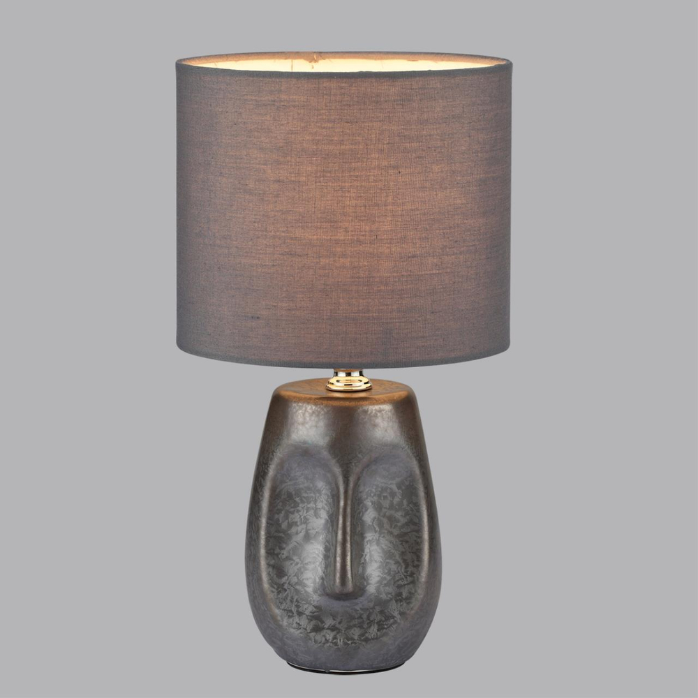 8147/1T MODERNI LN25 000 серый, керамика/текстиль Настольная лампа Е27 1*60W 220V AKIVI