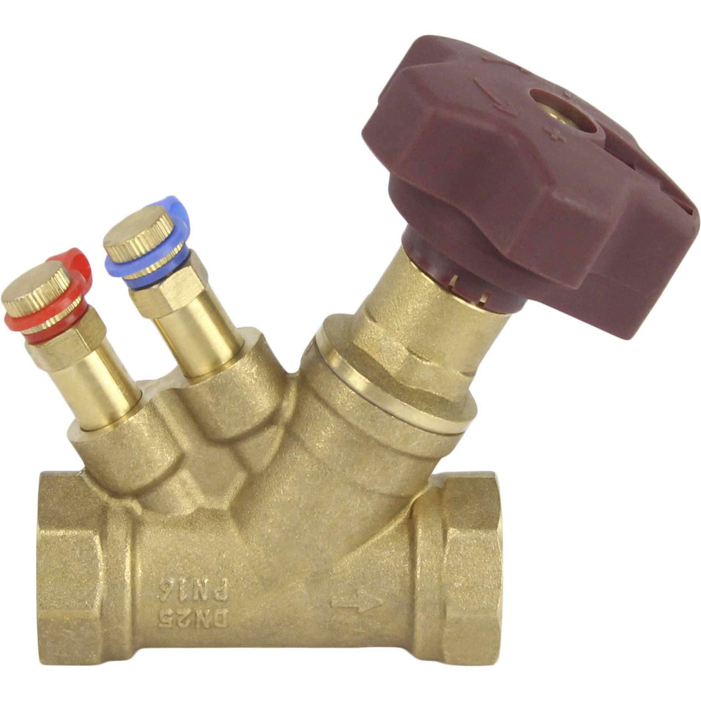 Static balancing valve Elephant PSI 232 brass, Threaded NPT/BSP connection, reinforced