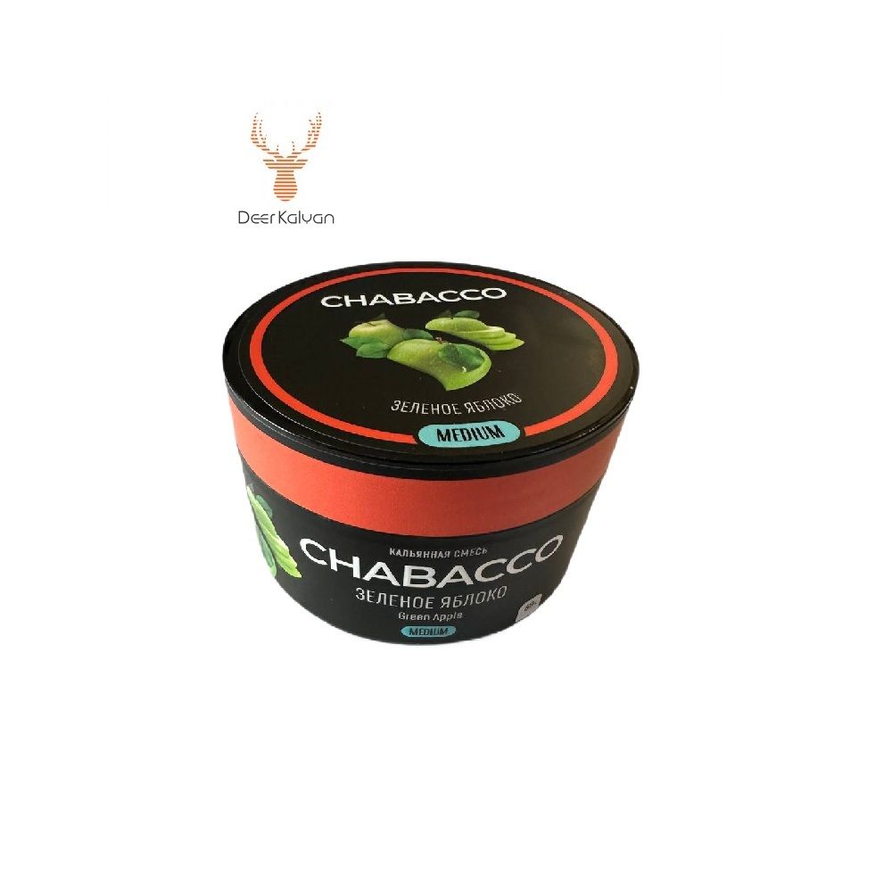 [М] Chabacco &quot;Green Apple&quot; (Зеленое Яблоко) Medium 50 гр.