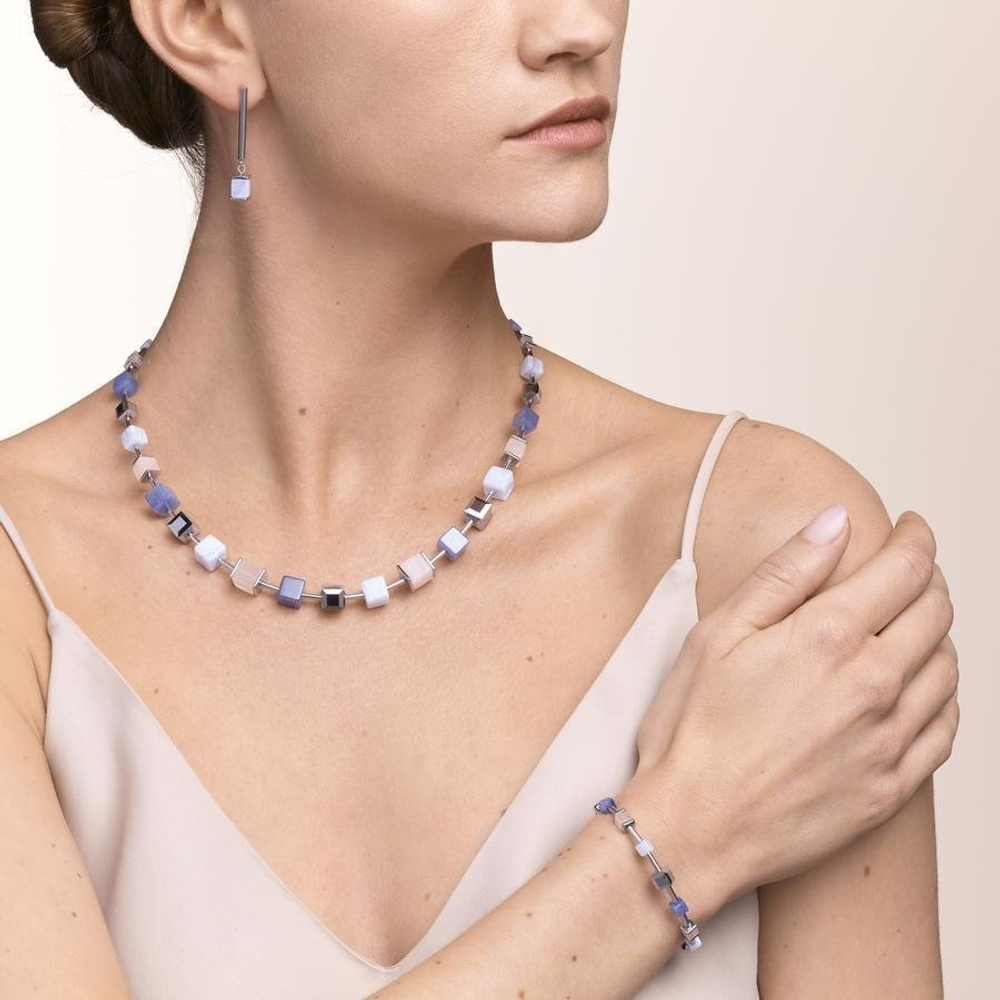 Серьги Coeur de Lion Blue-Beige 5059/21-0710 цвет голубой