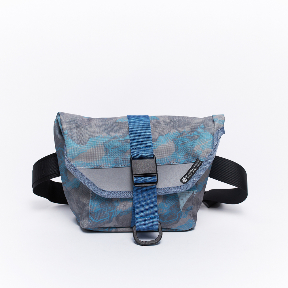 Поясная сумка GO x JANESONN ENGRAVE Belt Bag индиго/серый