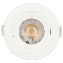 KL LED 22A-5 3K WH Светильник ЭРА светодиодный круглый поворотн. LED SMD 5W 3000K, белый | Встраиваемые LED светильники