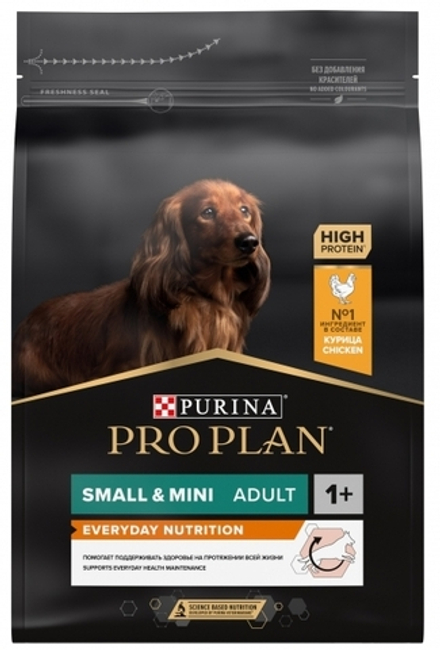 ProPlan 3кг Small & Mini Everyday Nutrition Сухой корм для собак малых пород Курица