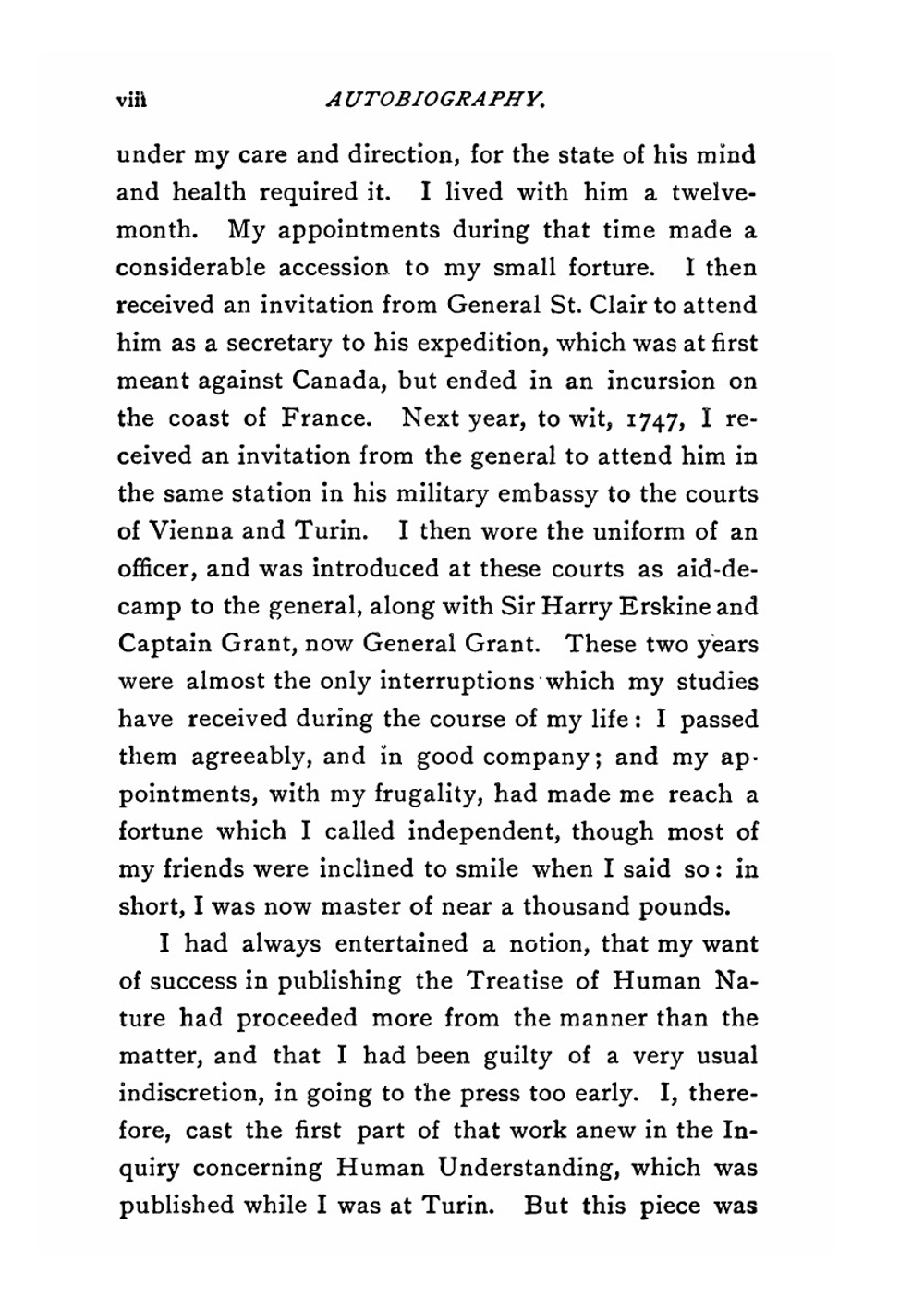 An Enquiry Concerning Human Understanding. and selections from a treatise of human nature | D. Hume