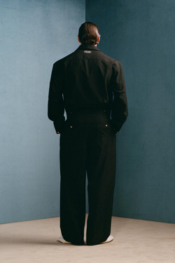 ZARA X WILLY CHAVARRIA КОМБИНЕЗОН СВОБОДНОГО КРОЯ, ЧЕРНЫЙ