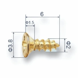 BUKENIJA Набор саморезов 2 x 6 мм 100 шт. 0.05 кг.