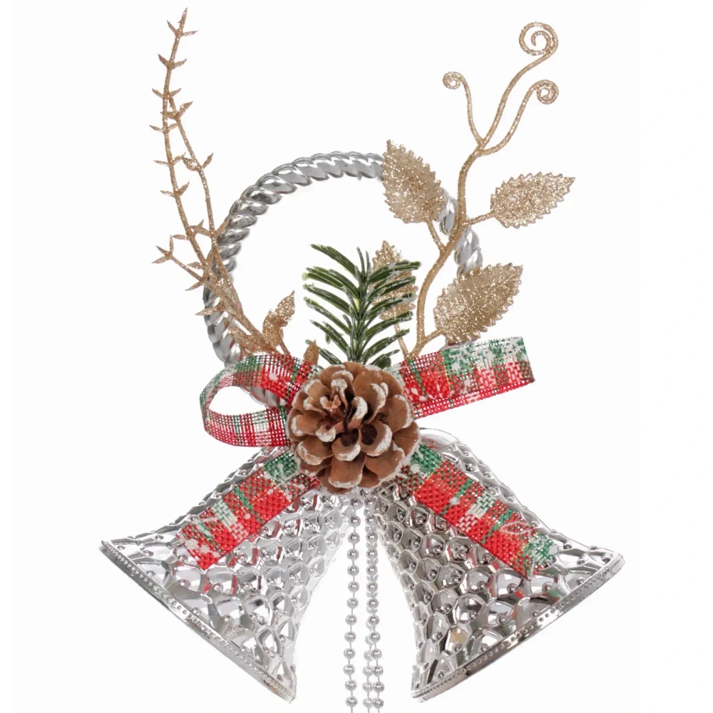 Украшение новогоднее «Весёлый звон» 16*36 см, Серебро