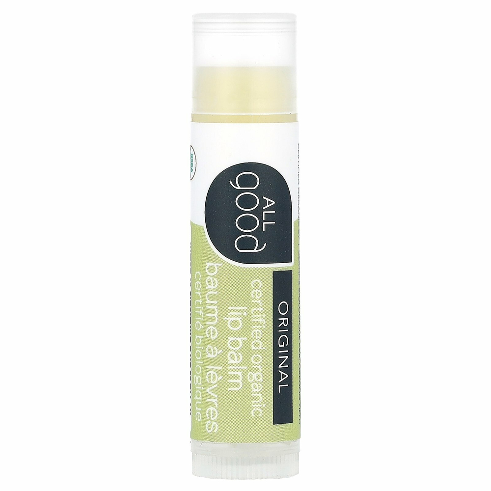 All Good Products, Органический бальзам для губ, оригинальный, 4,2 г (0,15 унции)