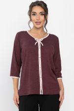 Блуза трикотажная Вишенка (ягодная) Б14258-18М LT Collection