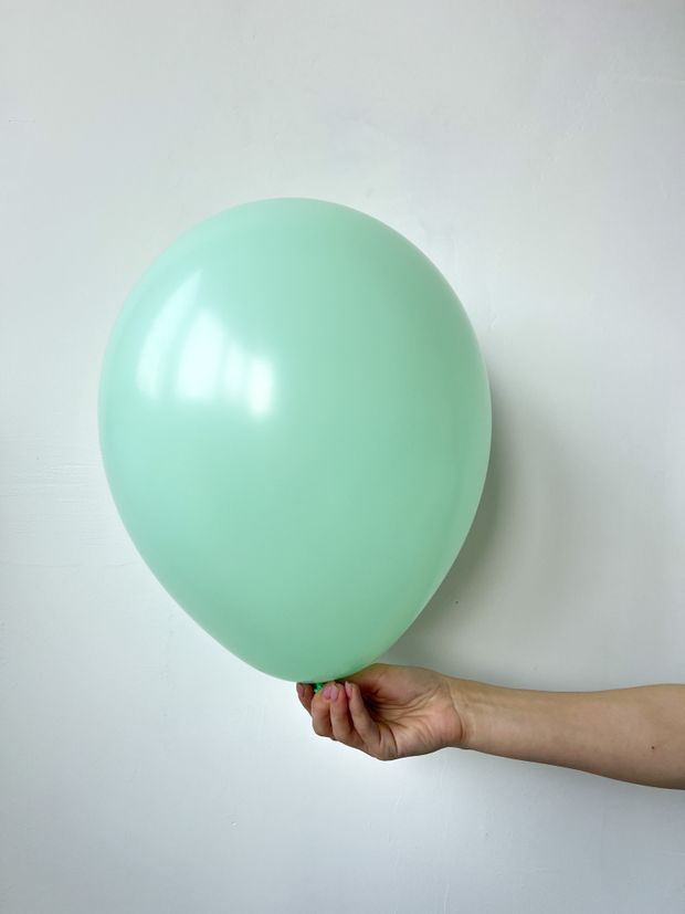S Шар пастель 12'' / 30 см №27 светлая мята мятный макарун (БГ-17)