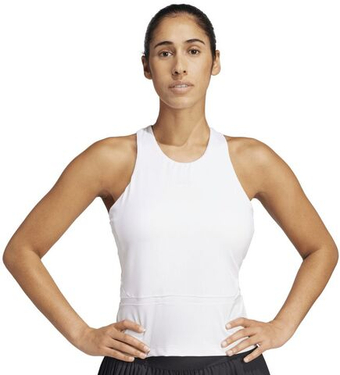 Женский топ теннисный Adidas Climacool Mid-Length Y-Tank - white