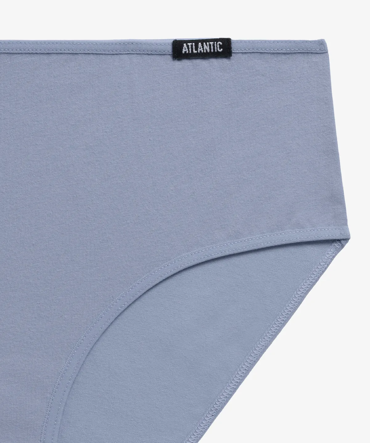 Трусы женские классика Atlantic, набор из 3 шт., хлопок, серые + темно ...