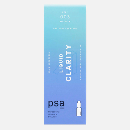 PSA LIQUID CLARITY BHA & Bakuchiol Blemish Recovery Booster Обновляющий бустер с салициловой кислотой и бакучиолом, 15 мл