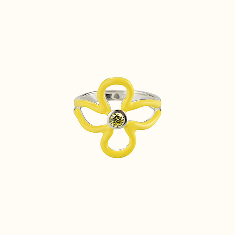 Кольцо Bloom Yellow Full
