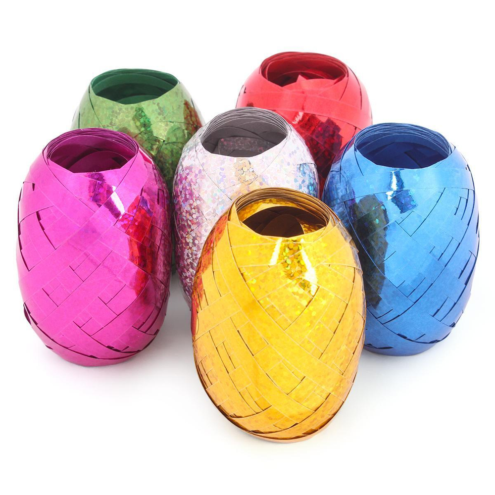 Лента упаковочная 5мм 10м 6 цветов 18шт кор